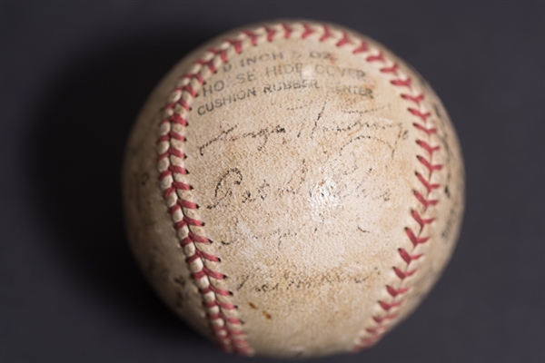 1943 Lancaster Red Roses Team Signed Baseball w. George Kell